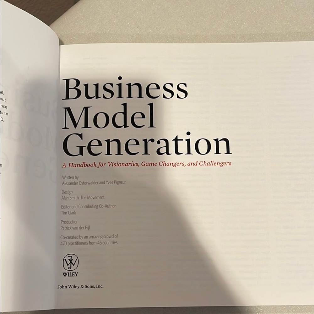 Business Model Generation Handbook - Picture 2 of 2